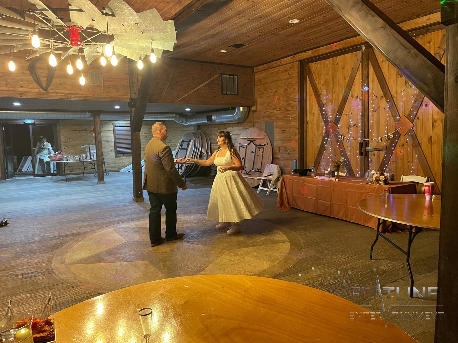 Heath and Lanie sharing their last dance at their wedding reception